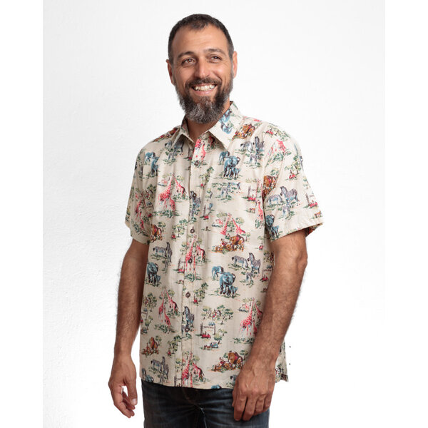 Cloud9Ibiza Korte mouwen  mannen Blouse Safari | Cloud9Ibiza