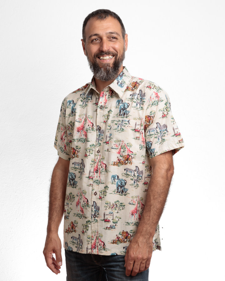 Korte mouwen mannen Blouse Safari Cloud9Ibiza Hip-pie Hip-pie