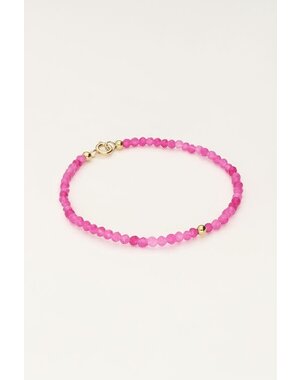 My Jewellery Ocean armband met kleine kraaltjes roze