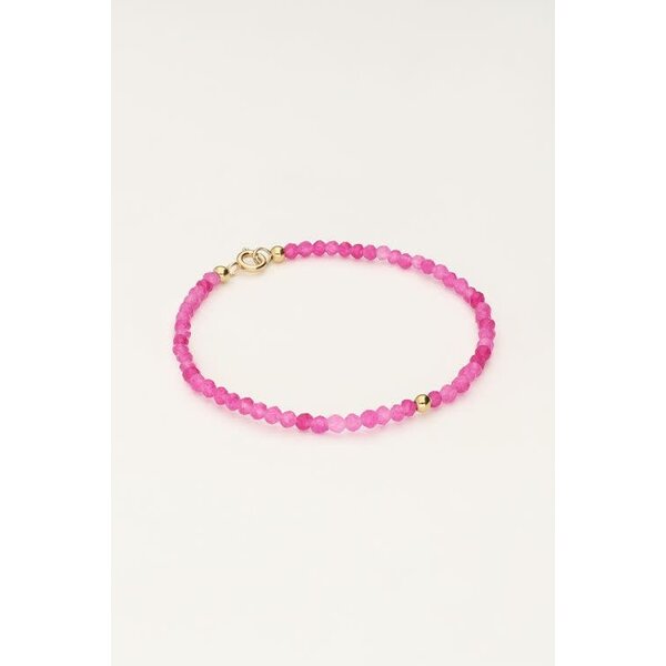 My Jewellery Ocean armband met kleine kraaltjes roze