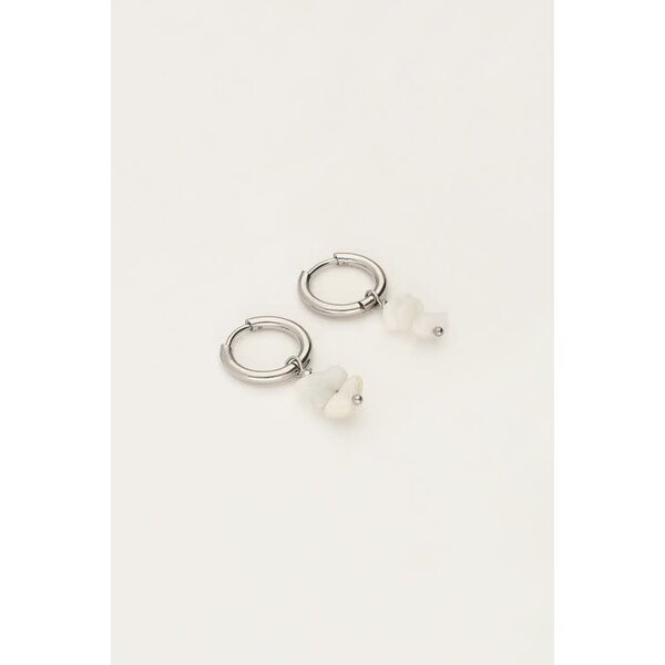 My Jewellery Ocean oorringen met witte steentjes