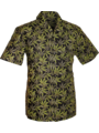 Chenaski Overhemd korte mouw Weed black, green