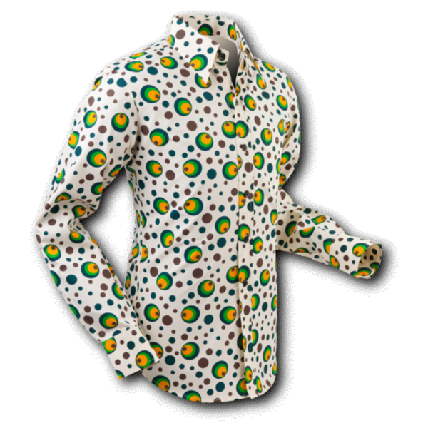 Chenaski Overhemd Dots & Spots groen | Chenaski