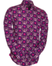 Chenaski Overhemd Flowergrid lila, violet, black
