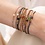 A Beautiful Story Armband Iris Card Rose Quartz goud