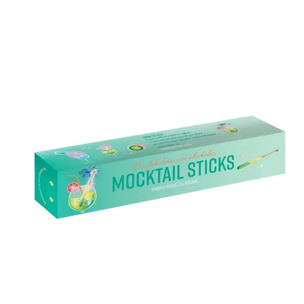 The Cabinet of CuriosiTEAs Mocktail Sticks Mojito Box met 6 sticks