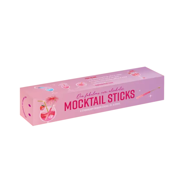 The Cabinet of CuriosiTEAs Mocktail Sticks Strawberry Daiquiri (6 sticks in 1 box)
