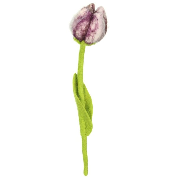 Sjaal met Verhaal Vilt bloem  Tulp Pipa | Sjaal met Verhaal