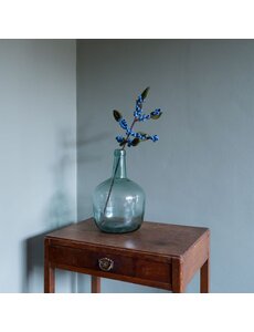 Sjaal met Verhaal Vilt bloem  Tak Bes blauw