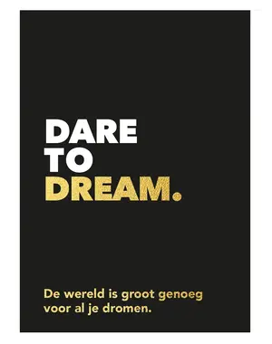 Lantaarn Boek Dare to dream