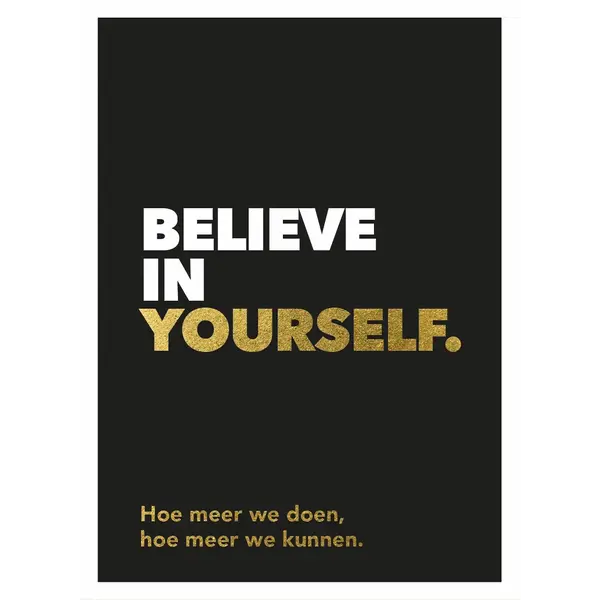 Lantaarn Boek Believe in Yourself