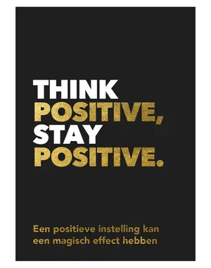 Lantaarn Boek Think positive, stay positive