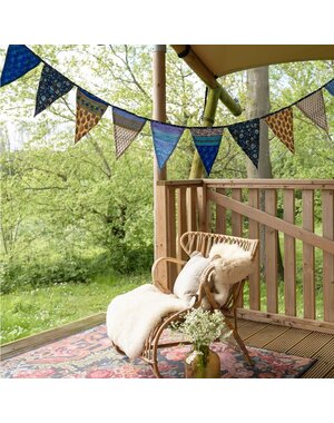 Sjaal met Verhaal Sarislinger Vlag Large Blauwtinten