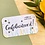 Bloom Your Message Zaaibare tag - Gefeliciteerd (klein) | Bloom your Message