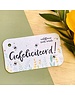 Bloom Your Message Zaaibare tag - Gefeliciteerd (klein)
