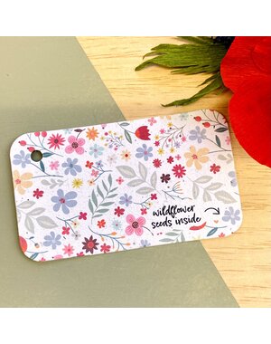 Bloom Your Message Zaaibare tag - Wildflower (klein)