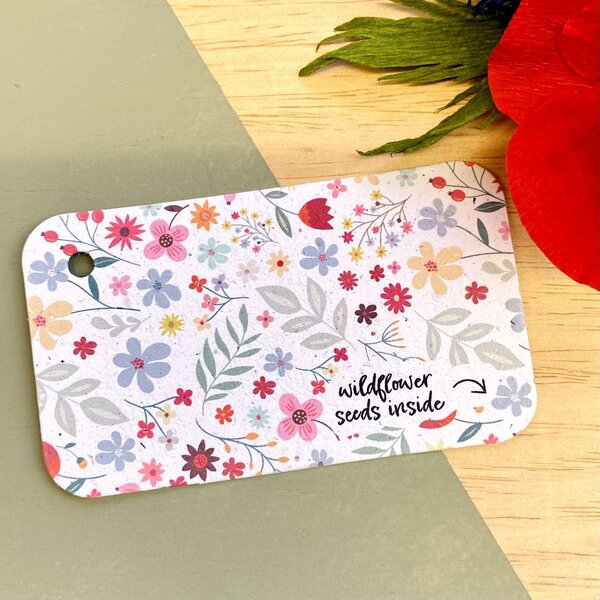 Bloom Your Message Zaaibare tag - Wildflower | Bloom Your Message