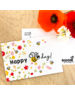 Bloom Your Message Zaaibare kaart - happy BEE day (bloemenmix)