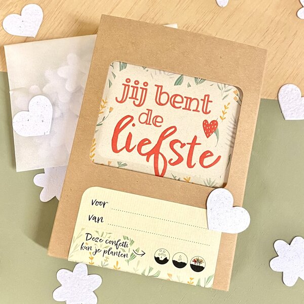 Bloom Your Message Jij bent de liefste (plantbare bloeiconfetti)