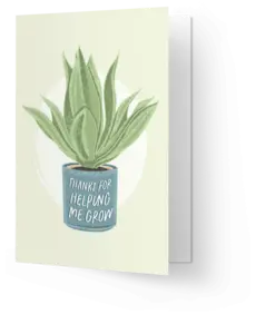 Kaart Blanche Helping me grow