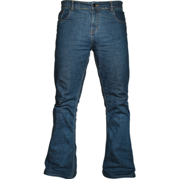Chenaski Broek Denim flared, Stretch blauw | Chenaski