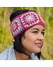 Sjaal met Verhaal Haarband Granny Square Colorful Fuchsia-Oranje