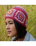 Sjaal met Verhaal Muts Granny Square Colorful Fuchsia-Oranje