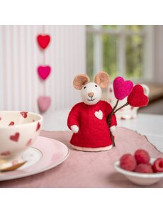 Sjaal met Verhaal Decoratie Muis Love is in the Air
