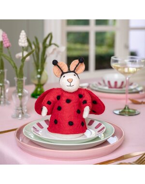 Sjaal met Verhaal Decoratie Muis Lieveheersbeestje