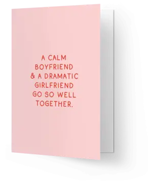 Kaart Blanche Calm boyfriend