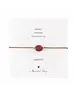 A Beautiful Story Armband Gemstone Card Garnet Goud