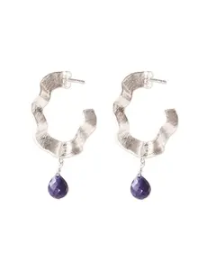 A Beautiful Story Oorbellen Ambitious Lapis Lazuli zilver