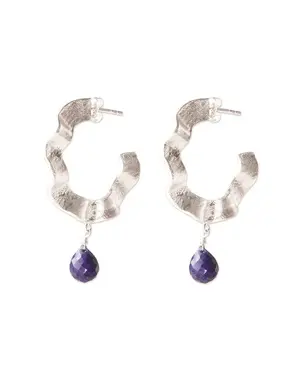 A Beautiful Story Oorbellen Ambitious Lapis Lazuli zilver