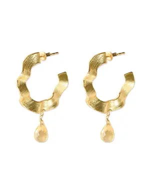 A Beautiful Story Oorbellen Ambitious Citrine goud