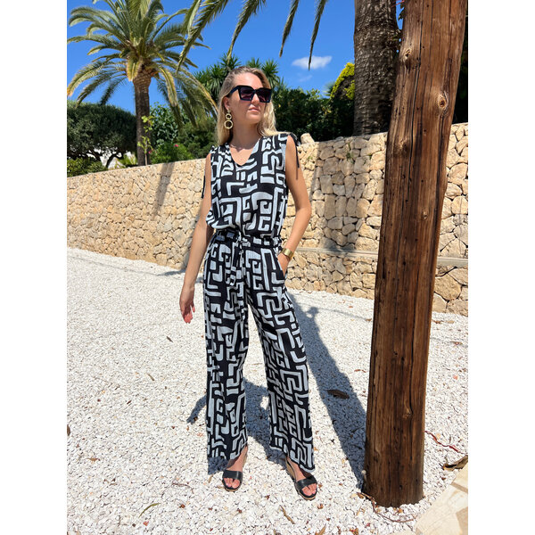 Bindi Broek Pipa zwart-grijs | Bindi