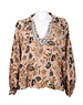 Bindi Blouse wave floral khaki