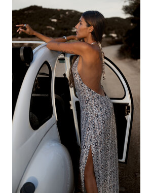 MOOST Wanted Jurk Mika wit met zwarte print