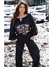 Ibzmode Pantalon Agar Bordado Black