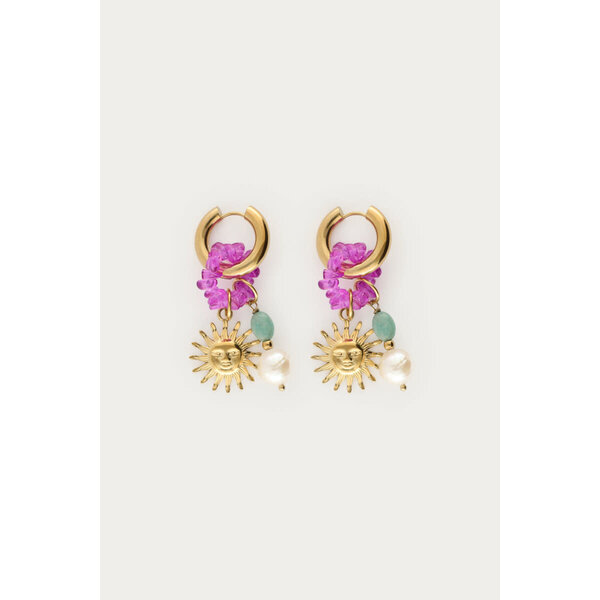 My Jewellery Mer oorringen met zon en kralen | My Jewellery