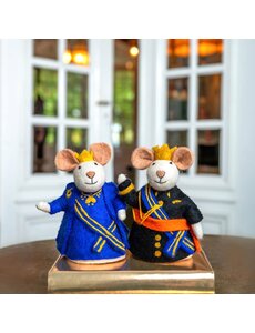 Sjaal met Verhaal Decoratie Muis koning en koningin