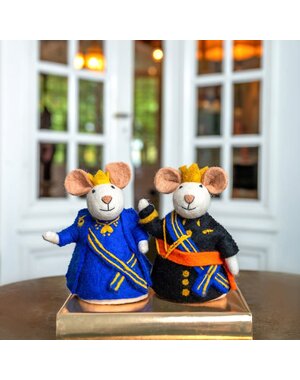 Sjaal met Verhaal Decoratie Muis koning en koningin