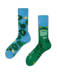 Mismatched Sokken Sokken Froggy Frog by Many Mornings