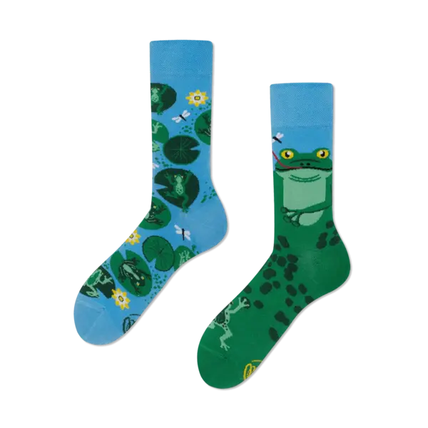Mismatched Sokken Sokken Froggy Frog by Many Mornings