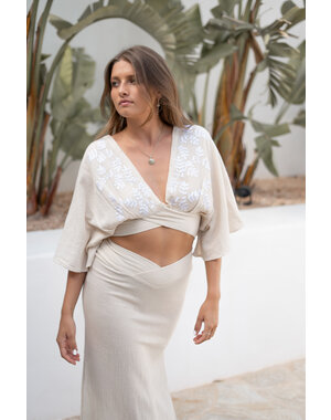 Ibzmode Top Soleado Encanto Ecru