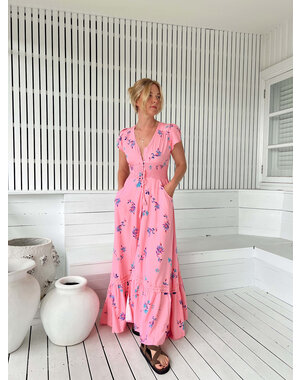 Jaase Maxi Jurk Wild Berry Romi