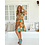 Jaase Korte Jurk Aqua Fields Tracey | Jaase