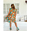 Jaase Korte Jurk Aqua Fields Tracey | Jaase