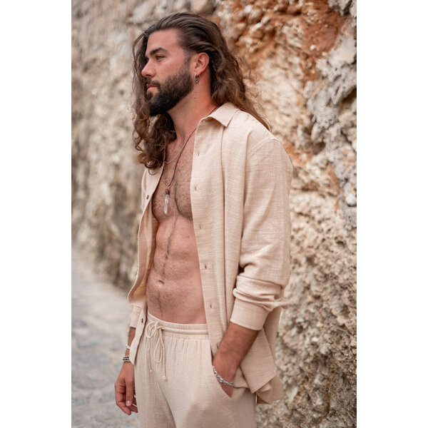 Ibzmode Blouse Andres Ché Light Sand | ibzmode