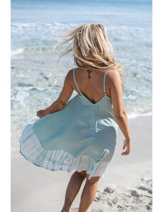 Ibzmode Korte Jurk Irez Waze Pale blue