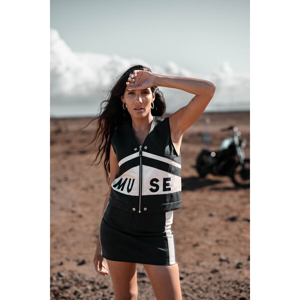 MOOST Wanted Motor gilet Mable zwart | Moost Wanted